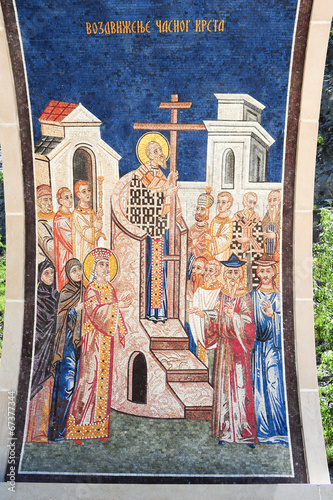 Artwork at Ostrog monastery near Danilovgrad © fotoember