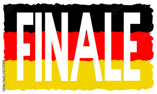 Fußball Finale Flagge ausgestanzt