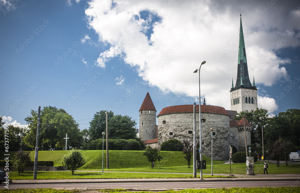 Street of Tallinn Estonia