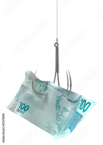 Real Banknote Baited Hook photo