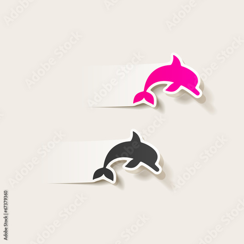 realistic design element: dolphin