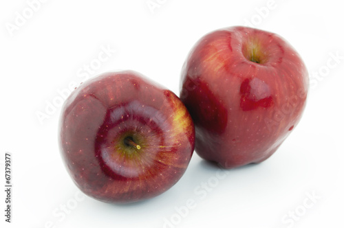 Red apple isolated on white background