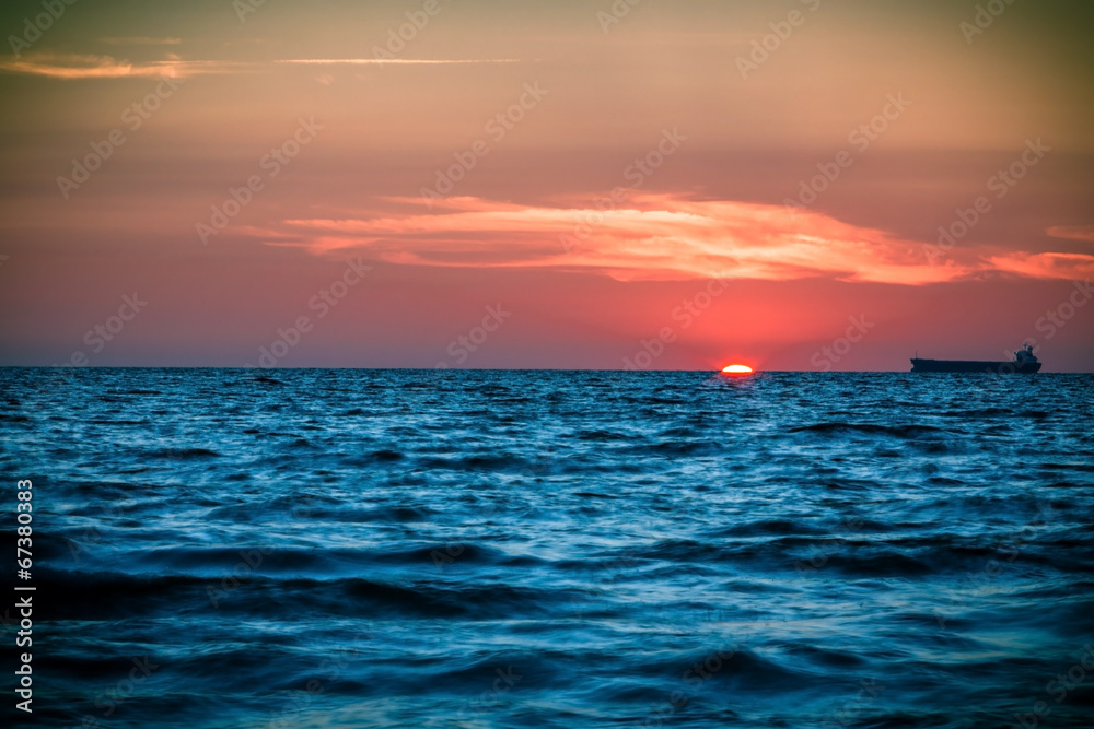 Sonnenuntergang Warnemünde