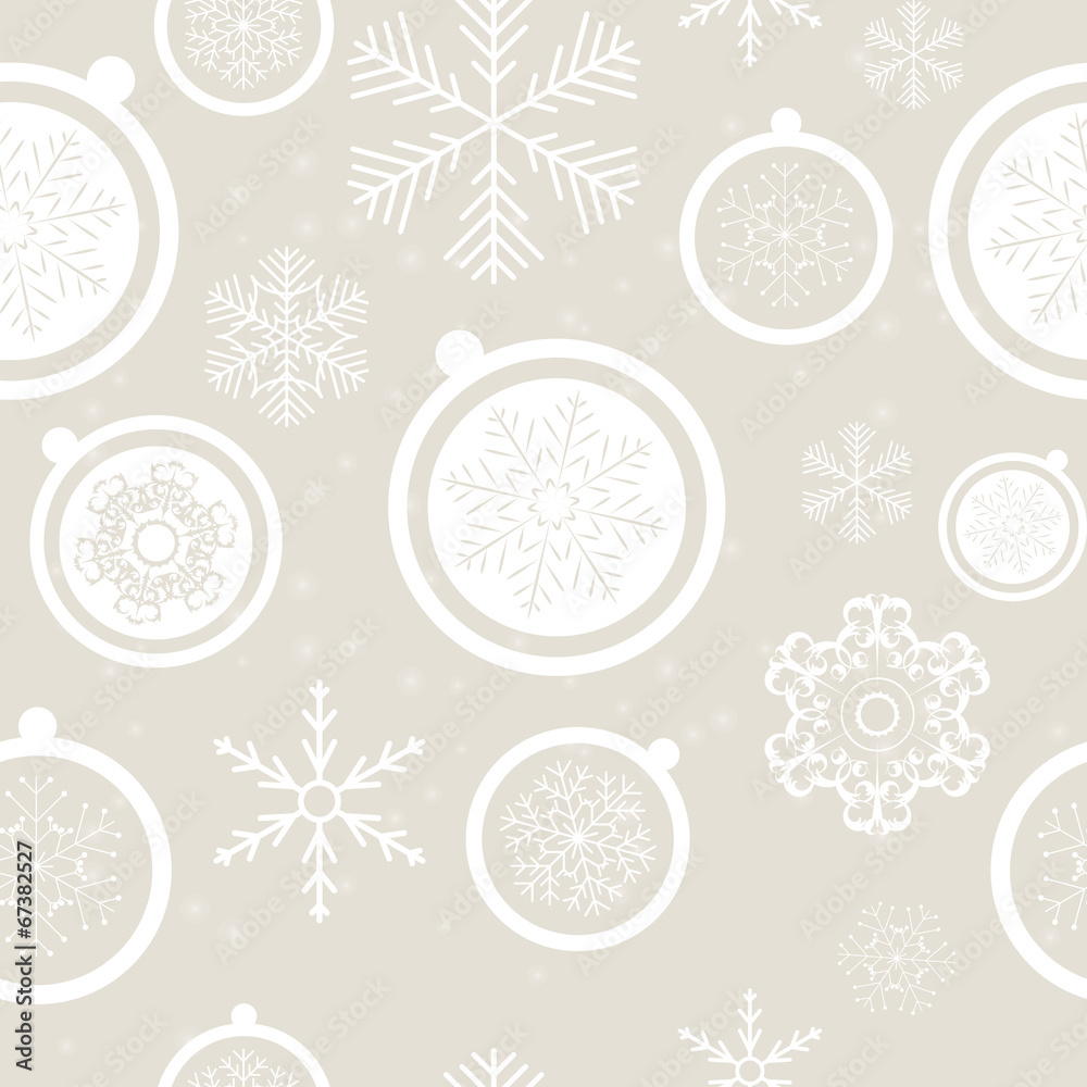 Happy New Year and Marry Christmas Seamless Pattern Background
