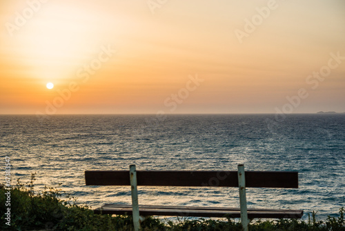 Beautiful sunset and beach