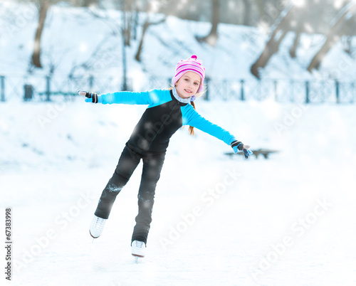 little girl skating © tan4ikk