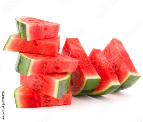 Sliced ripe watermelon