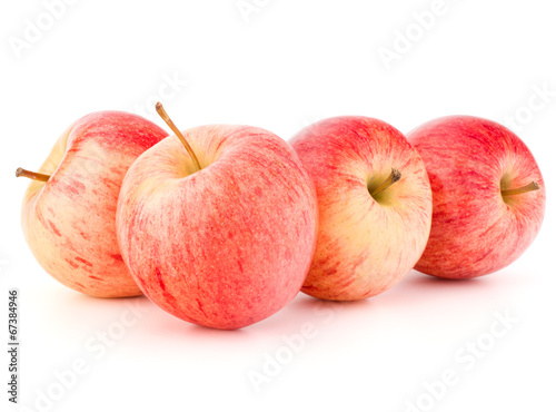 Red apple isolated on white background cutout