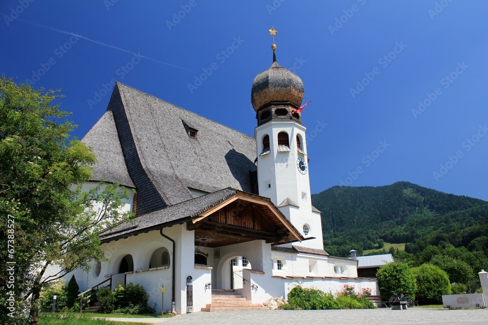 Church in Oberau, Berchtesgadener Land Germany.
