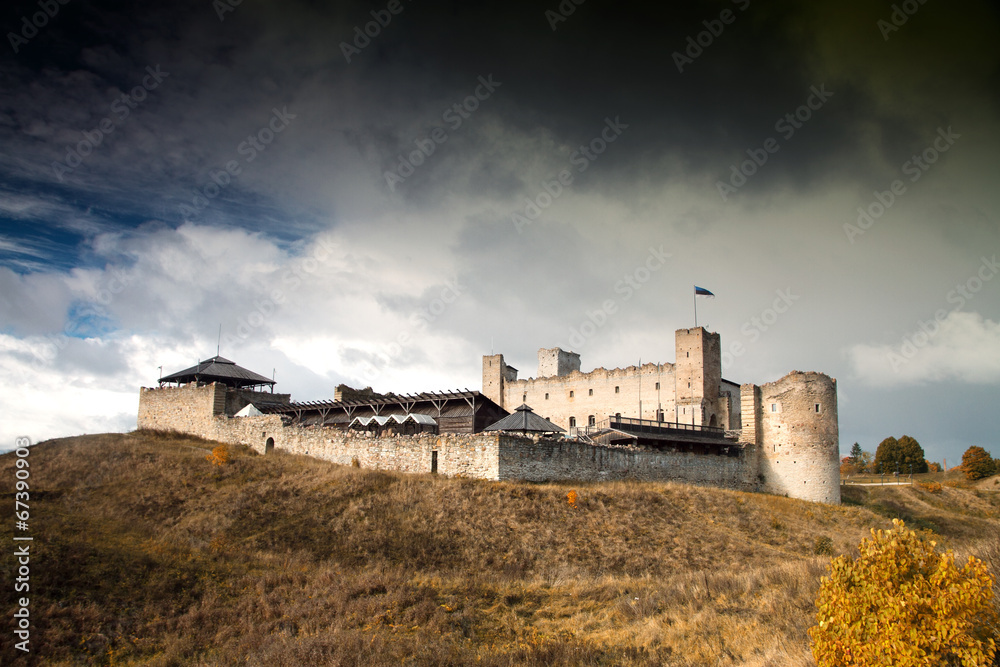 Rakvere mystical medieval castle in autumn