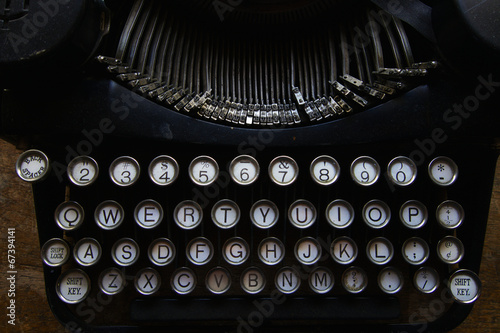 Old Typewriter Keys