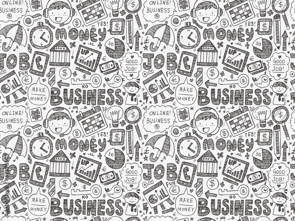 doodle business seamless