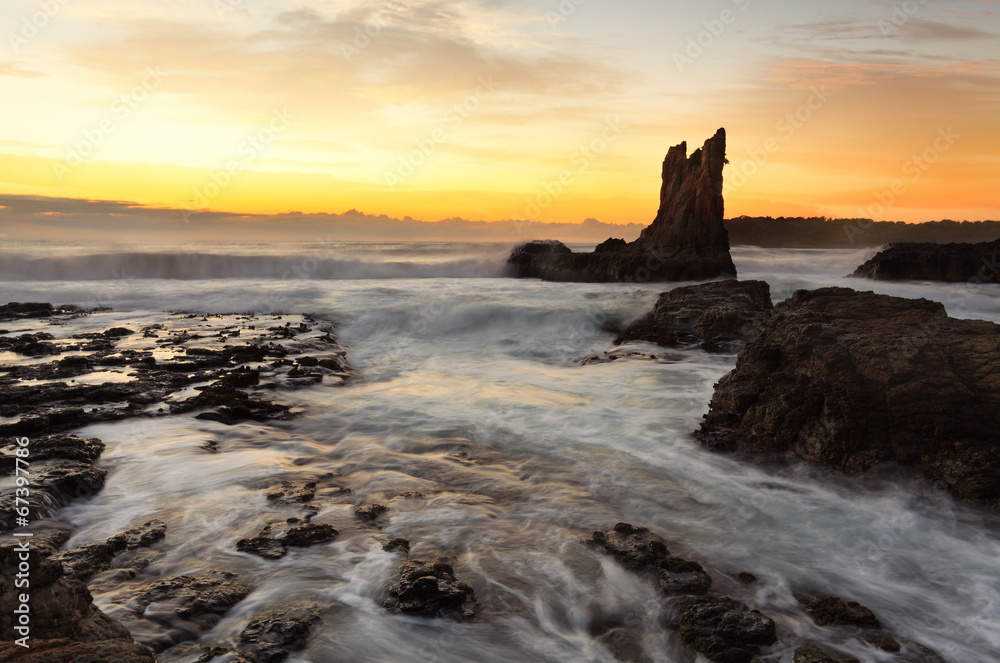 Sunrise Cathedral Rock, South Coast, Australia