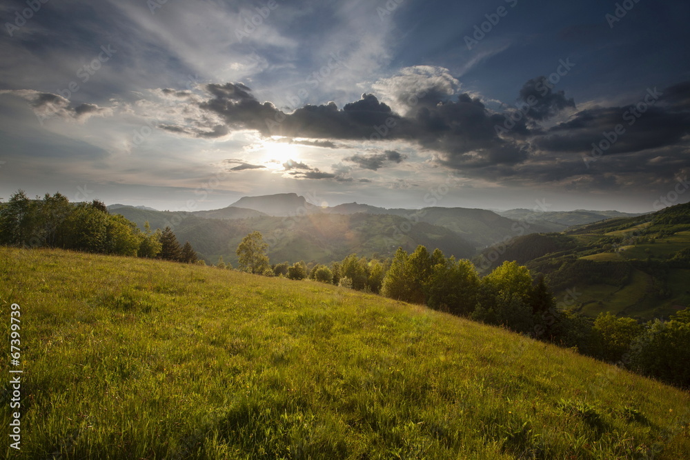 Majestic mountains landscape Majestic mountains landscape