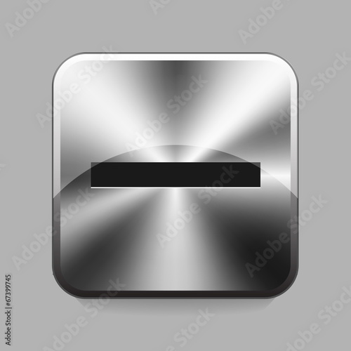 Metallic buton