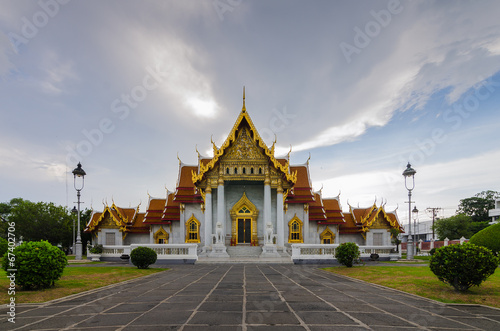 Thai Temple at sunset Wat Benchamabophit © 290712