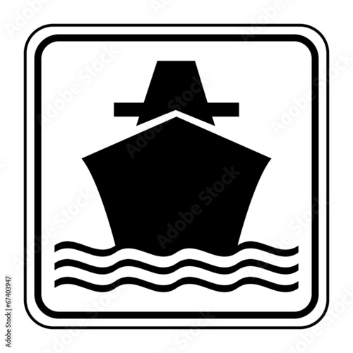 Logo transport maritime. Bateau. Navire.