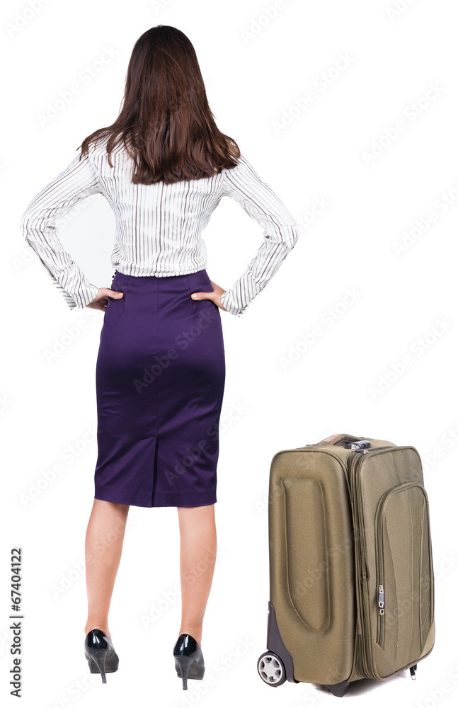 back view of thoughtful business woman contemplating. back view of thoughtful business woman contemplating.