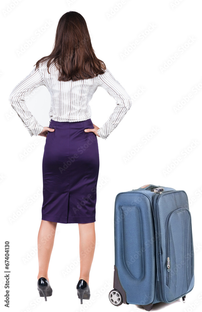 back view of thoughtful business woman contemplating. back view of thoughtful business woman contemplating.