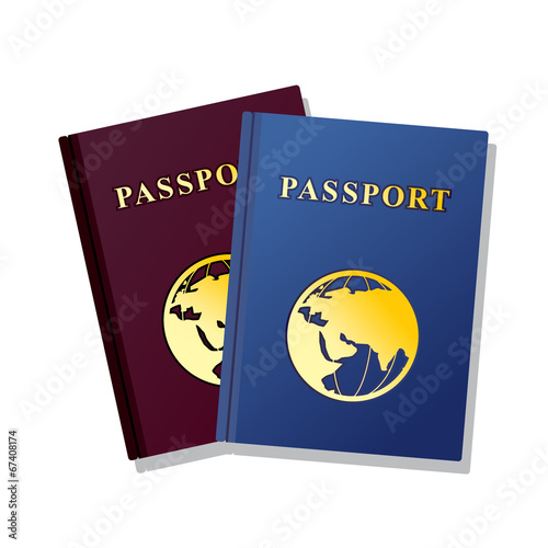 Passport Isolated on white background
