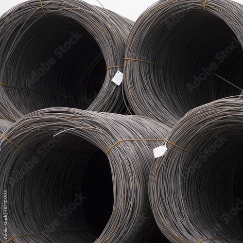 rolls of steel cable