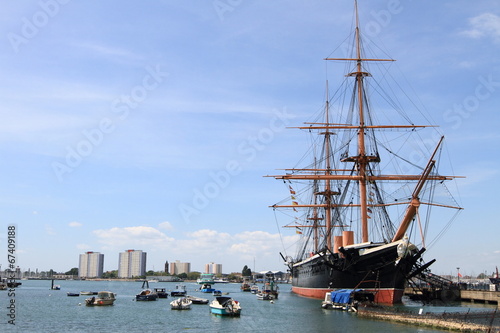 Portsmouth harbour, England