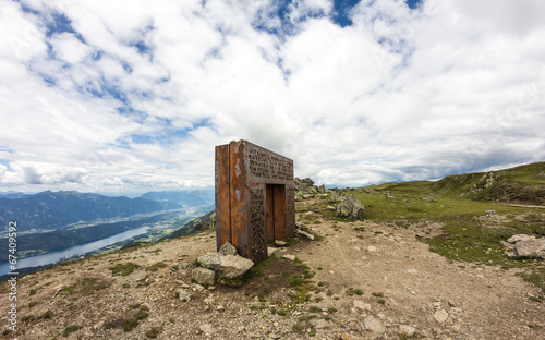 Garnet's Gate On Top Of Alp Millstatt View On Lake Millstatt