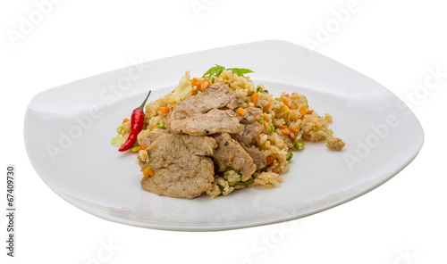 Fried rice with pork