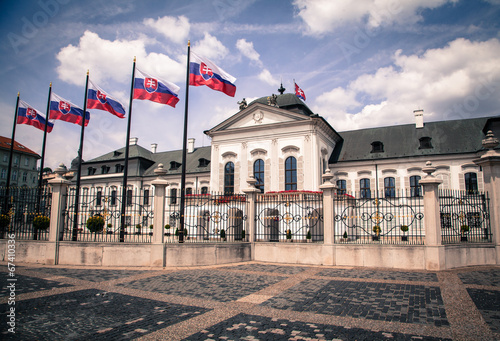 Canvas Print Grassalkovich Palace, Bratislava - Slovakia
