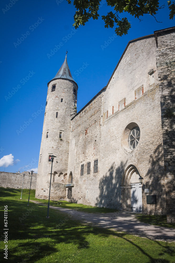 ruins of old castle in Haapsalu