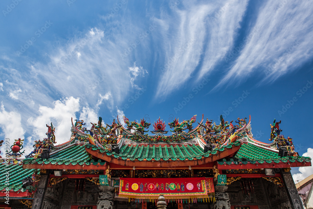 Chinese temple roof Chinese temple roof