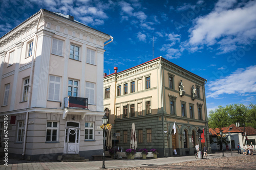Amazing city centre of academic city Tartu, Estonia