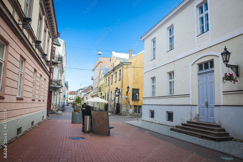 Amazing city centre of academic city Tartu, Estonia