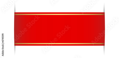 Free Download rotes band design element - GFXLoad