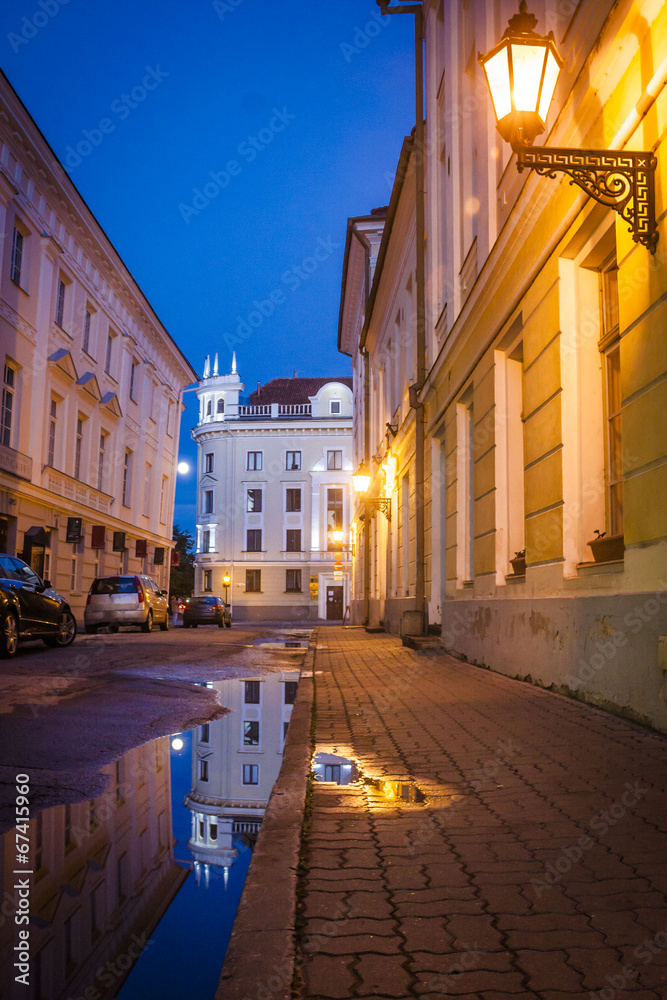 Obraz premium Amazing city centre of academic city Tartu, Estonia