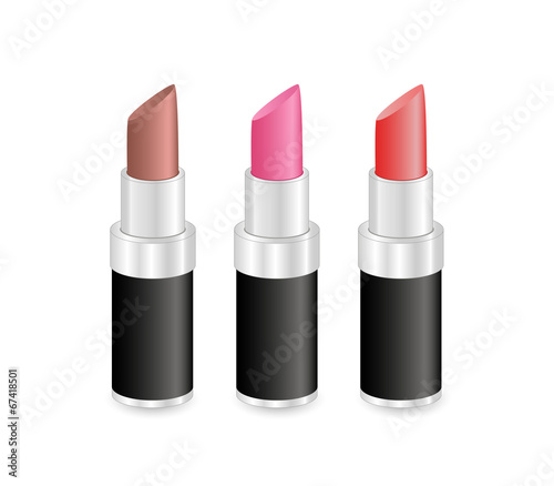 Three lipsticks