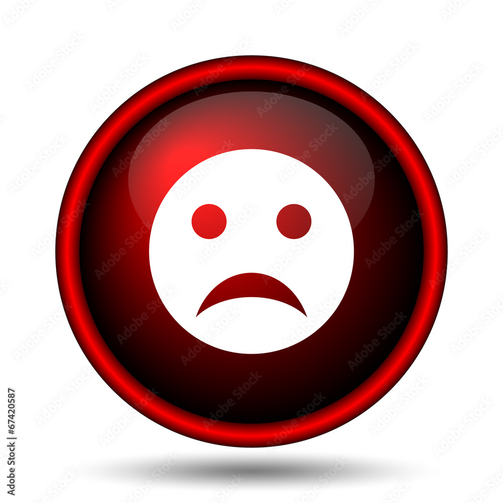 Fototapeta premium Sad smiley icon