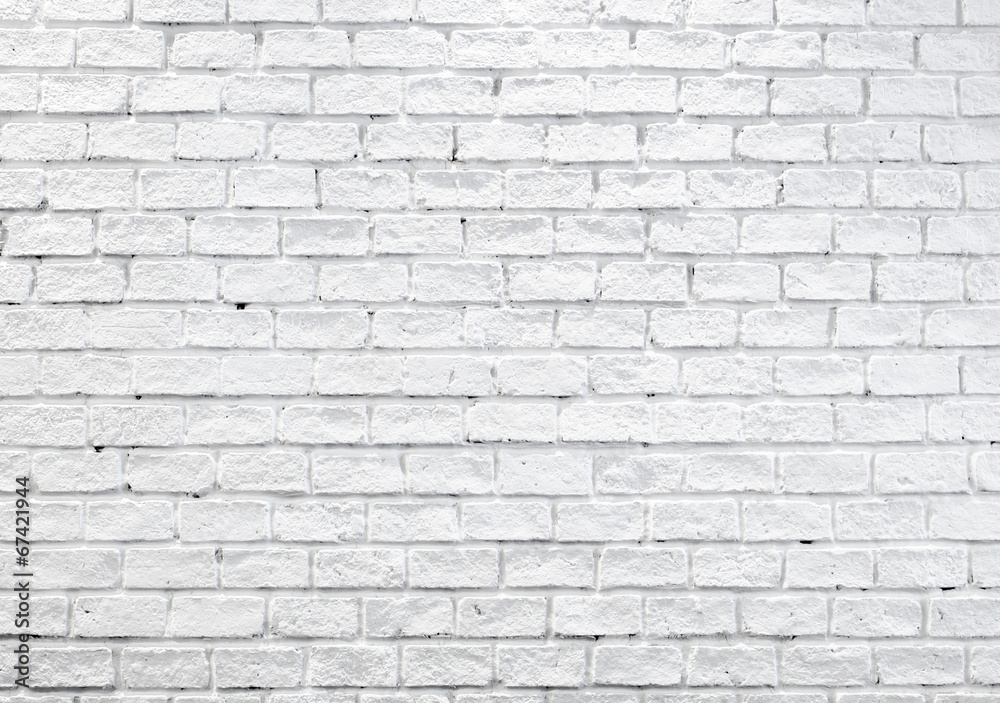 White misty brick wall for background or texture
