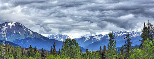 Alaskan mountain landscape, Kenai Peninsula