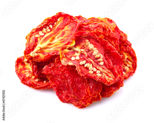 Heap of dried tomato