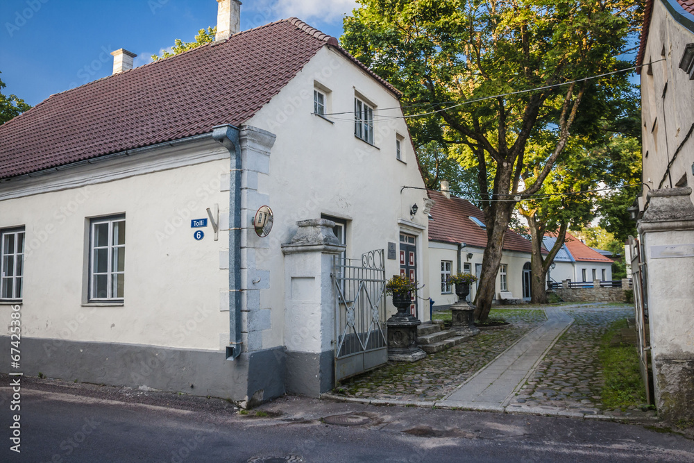 Street in Kuressaare (Saaremaa island, Estonia, Europe) Street in Kuressaare (Saaremaa island, Estonia, Europe)