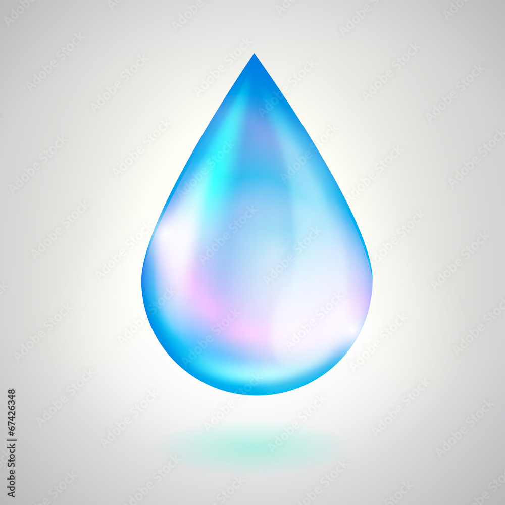 Blue water drop