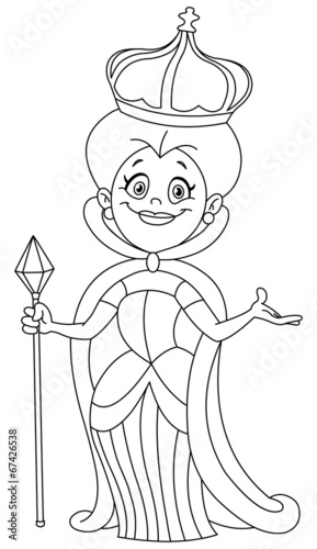 Outlined queen