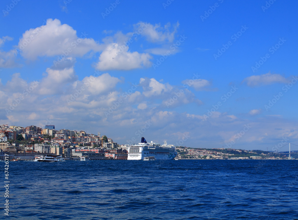 beautiful landscape of Istanbul and the Bosporus beautiful landscape of Istanbul and the Bosporus