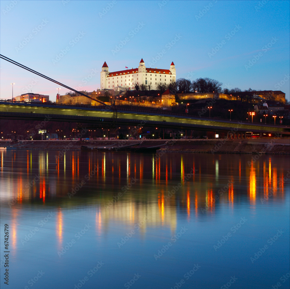 Bratislava at twilght
