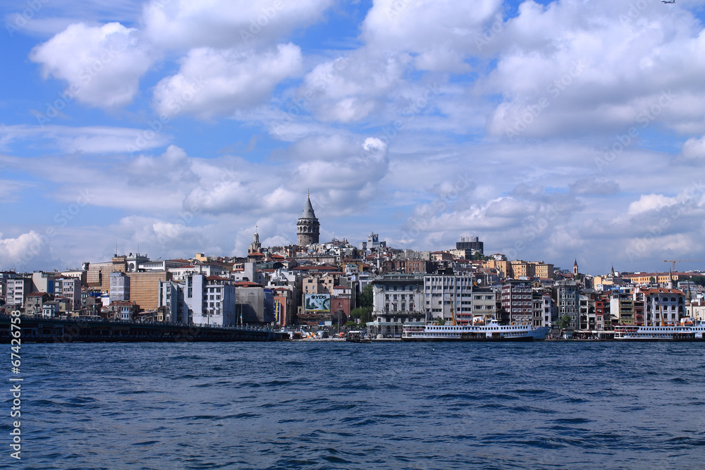 beautiful landscape of Istanbul and the Bosporus