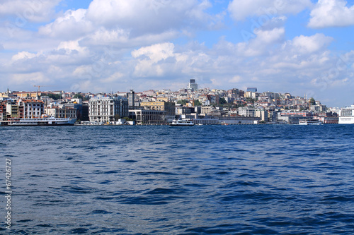 beautiful landscape of Istanbul and the Bosporus