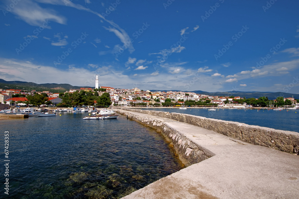 Panorama of Novi Vindolski in Croatia