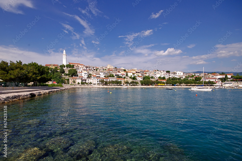 Fototapeta premium Panorama of Novi Vindolski in Croatia