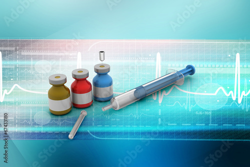 Medicine flu Syringe